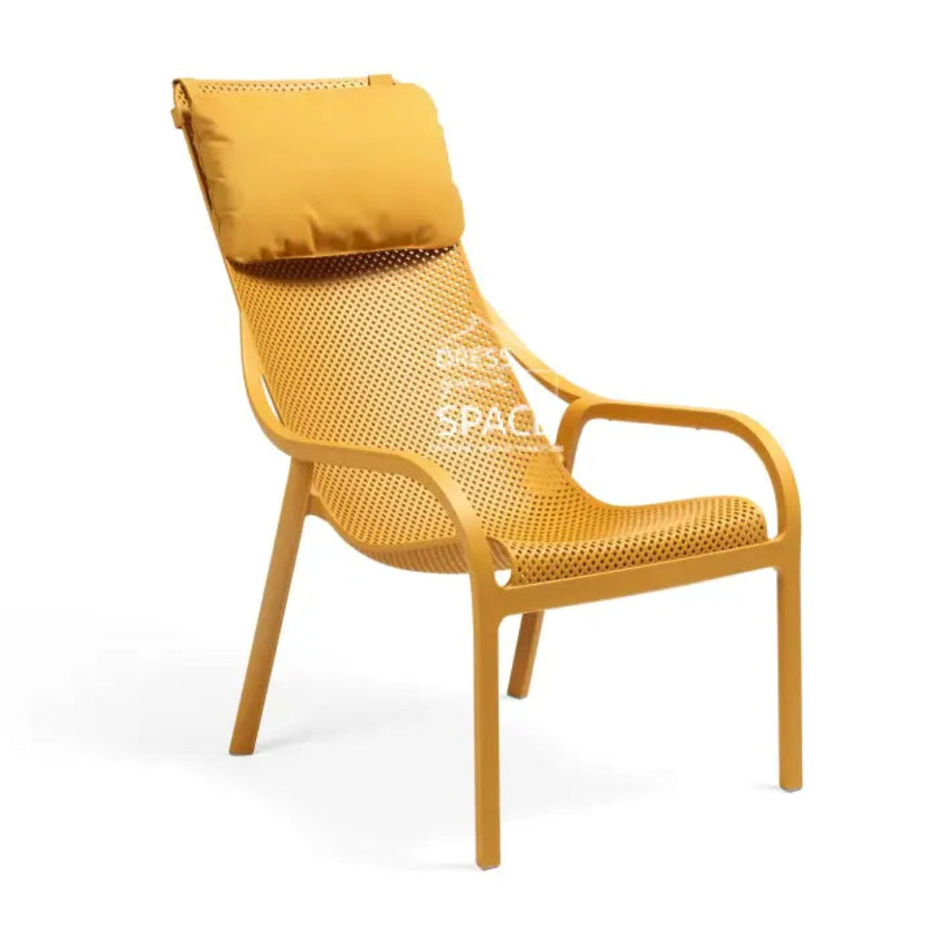 Net Lounge Headrest Cushion - Senape Acrylic - Net Lounge Chair Cushion - Nardi