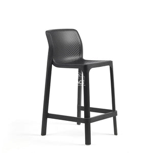 Net Mini Counter Stool - Anthracite - Outdoor Bar Stool - Nardi