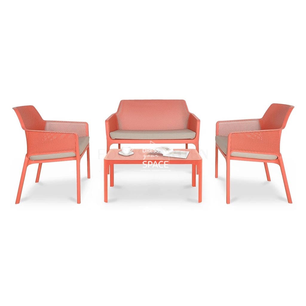 Net Relax Coral Set - Dress Your Space