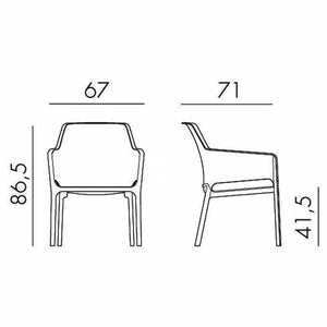 Net Relax - Mustard - Outdoor Lounge Chair - Nardi