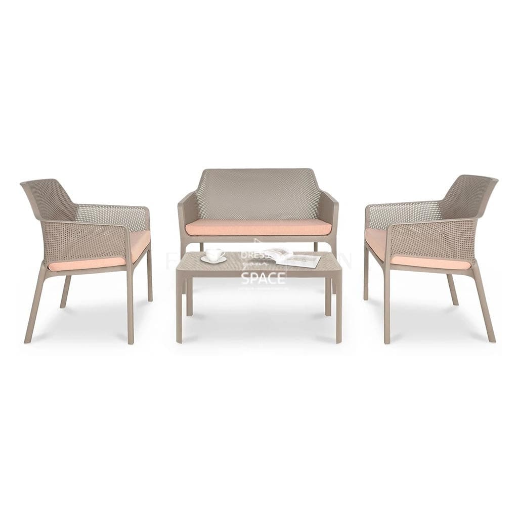 Net Relax Taupe Set - Dress Your Space