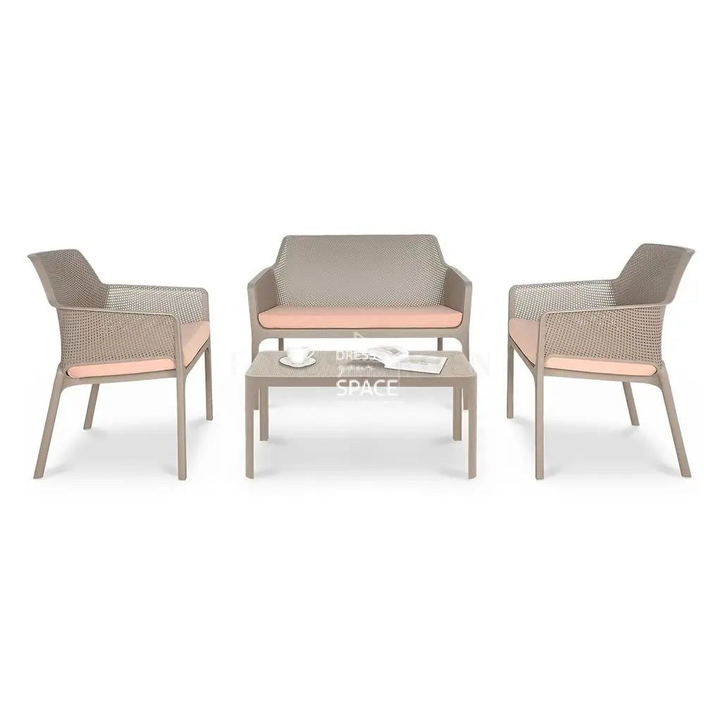 Net Relax Taupe Set - Dress Your Space