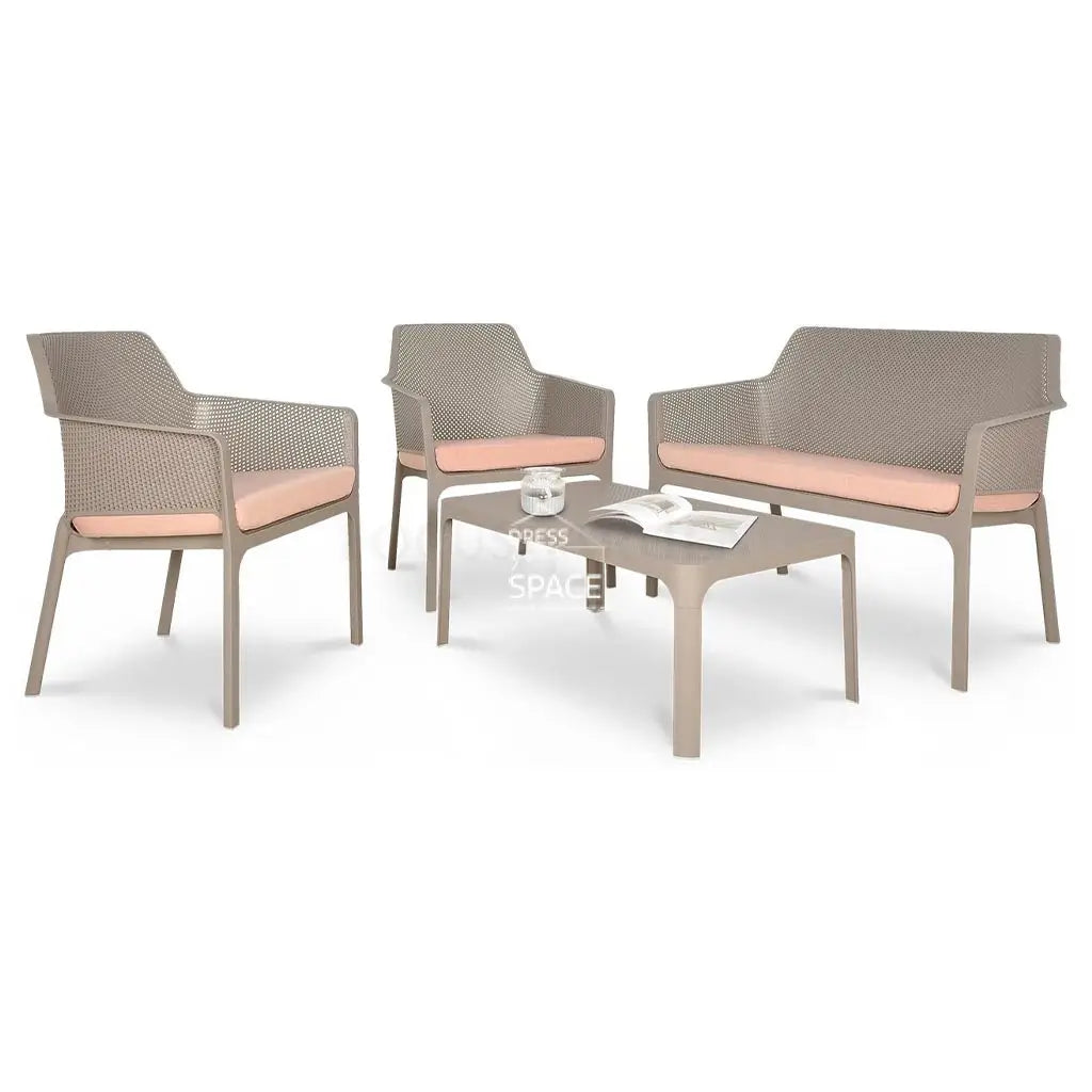 Net Relax Taupe Set - Dress Your Space