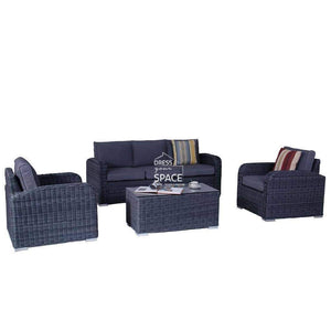 New Orleans 4 Piece Set - Castle Grey - Outdoor Lounge - DYS Outdoor