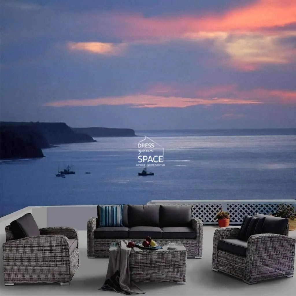 New Orleans 4 Piece Set - Zen White - Outdoor Lounge - DYS Outdoor