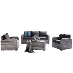 New Orleans 4 Piece Set - Zen White - Outdoor Lounge - DYS Outdoor