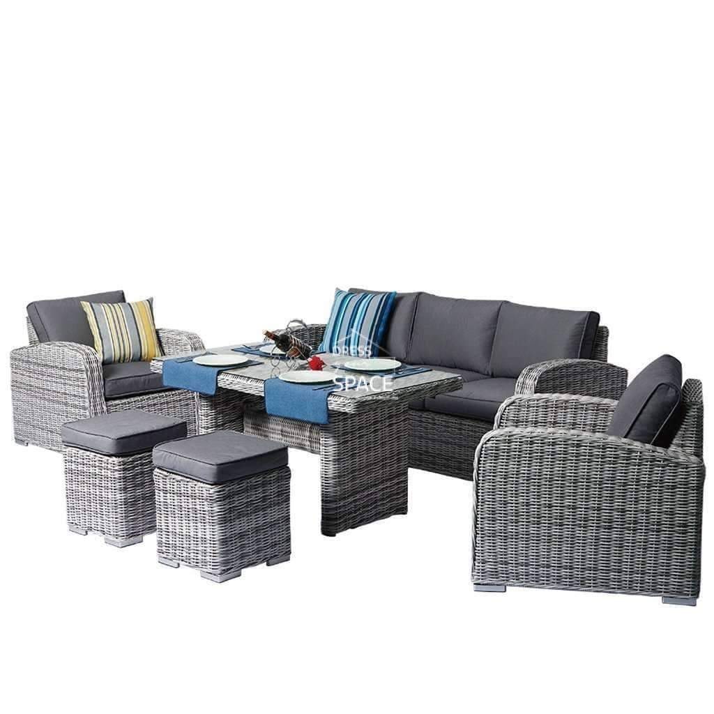 New Orleans 6 Piece Set - Zen White - Outdoor Lounge - DYS Outdoor