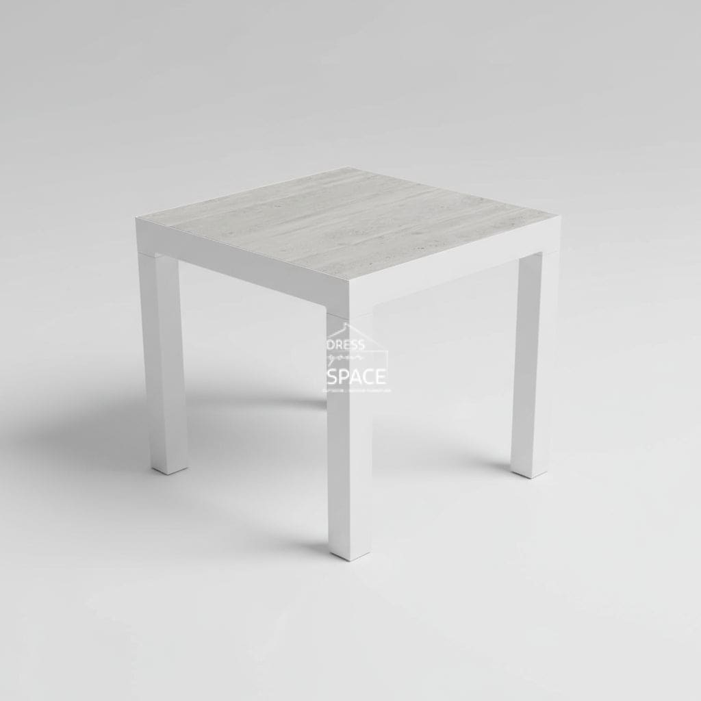 New York Side Table - White (Lillie Fix Description) - Outdoor Coffee Table - DYS Outdoor