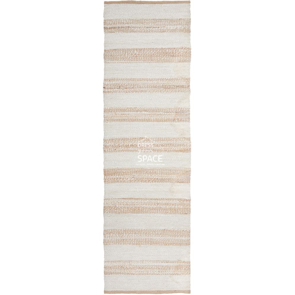 Noosa 555 Natural White Runner Rug - Indoor Hallway Runner - Rug Culture