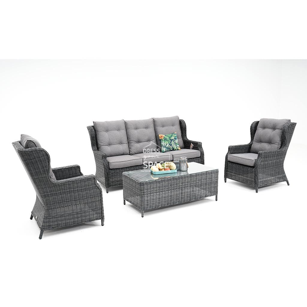 Nottingham 4 Piece Set - Castle Grey Outdoor Lounge DYS