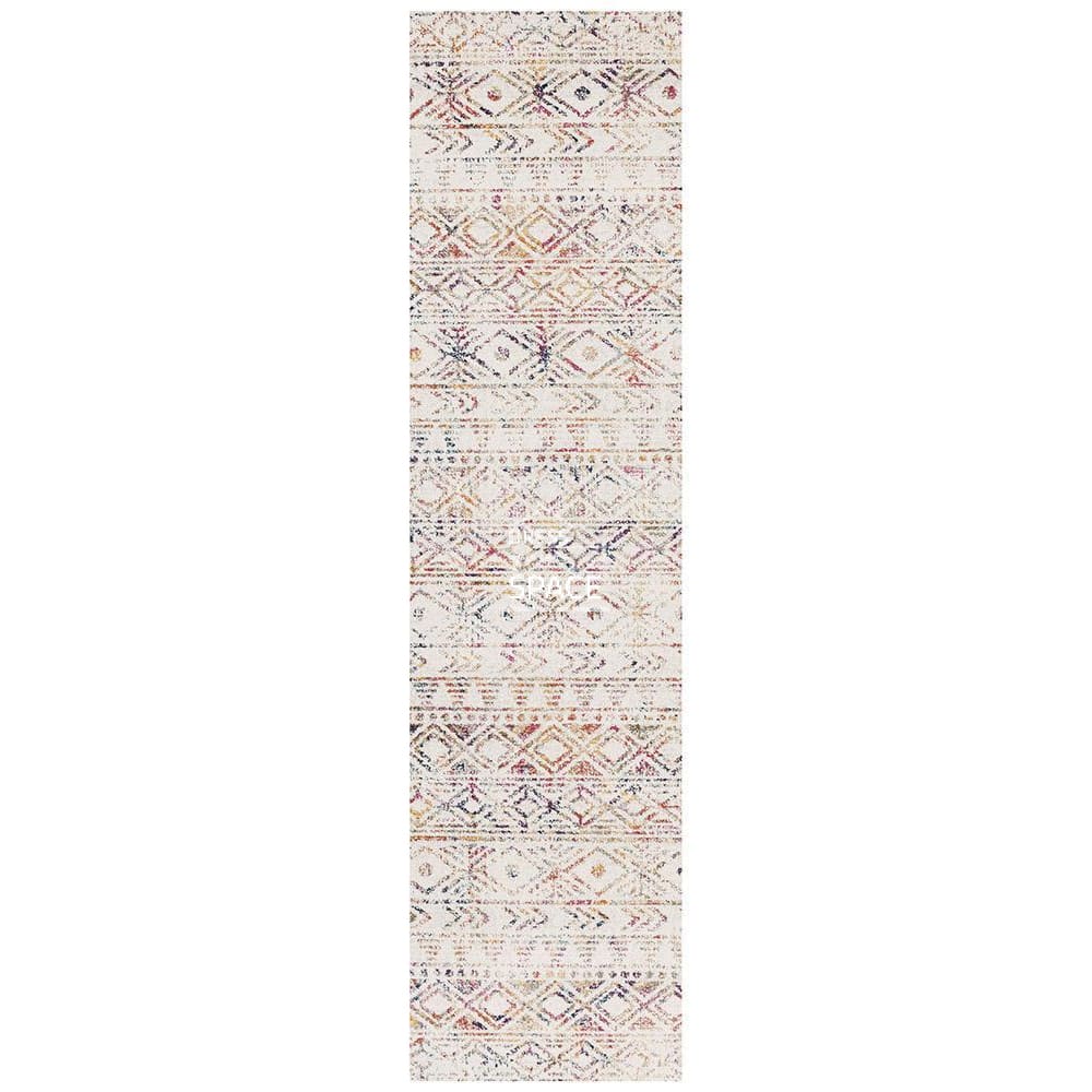 Oasis Ismail Multi Grey Rustic Runner Rug - Indoor Hallway Runner - Rug Culture