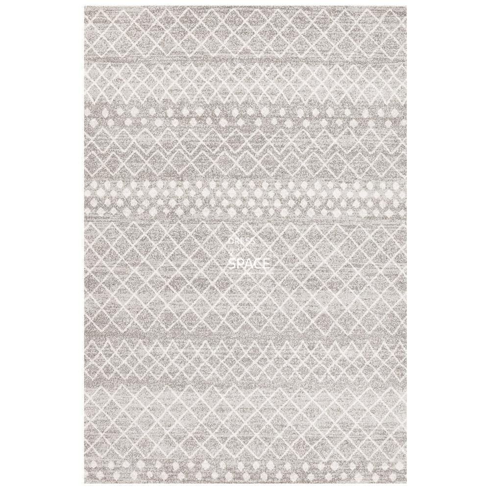 Oasis Selma Silver Tribal Runner Rug - Indoor Hallway Runner - Rug Culture