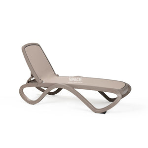 Omega Pool Lounger - Taupe - PRE-ORDER FOR DECEMBER DELIVERY. - Outdoor Sunlounger - Nardi