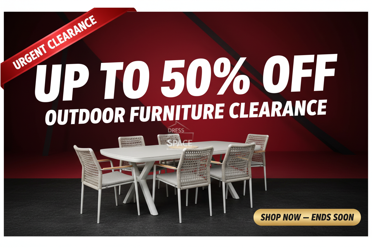 Outdoor Clearance Sale - Red Theme Banner