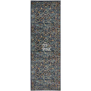 Oxford 436 Navy Runner Rug - Indoor Hallway Runner - Rug Culture