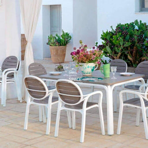 Palma Chair - White/Taupe - Outdoor Chair - Nardi