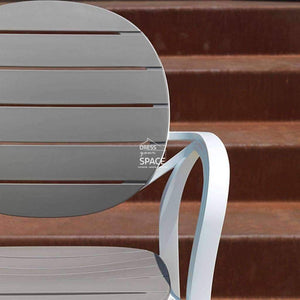 Palma Chair - White/Taupe - Outdoor Chair - Nardi