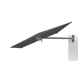 Paraflex UX Wall Mount Umbrella - 2.3m Square - Black Canopy - Wall Mounted Umbrella - Instant Shade