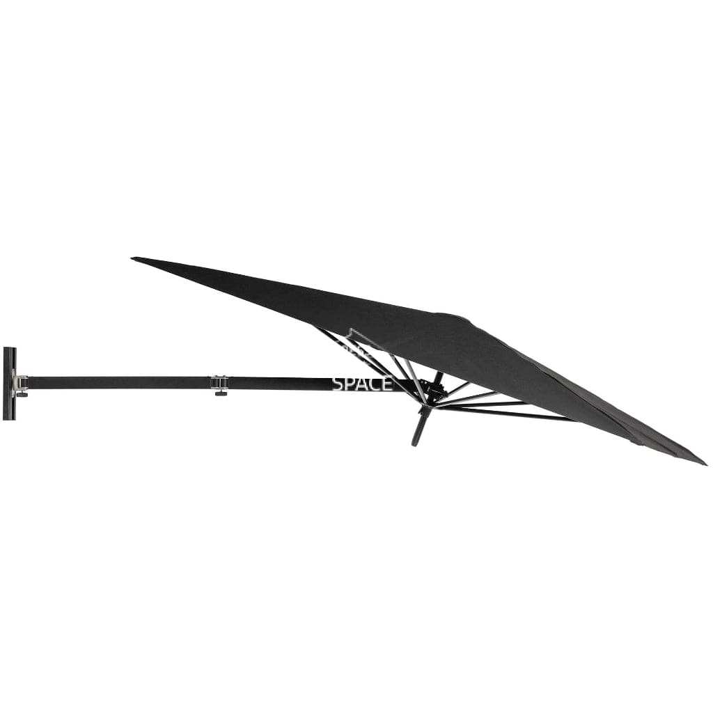 Paraflex UX Wall Mount Umbrella - 2.3m Square - Black Canopy - Wall Mounted Umbrella - Instant Shade