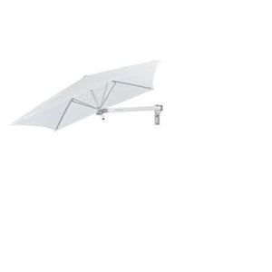Paraflex Wall Mount Umbrella - Premium Blue Stripe Acrylic - Wall Mounted Umbrella - Instant Shade