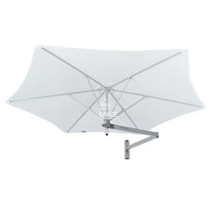 Paraflex Wall Mount Umbrella - Premium Cadet Grey Acrylic - Wall Mounted Umbrella - Instant Shade