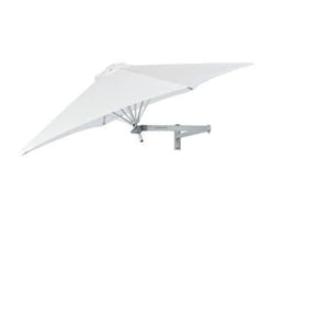 Paraflex Wall Mount Umbrella - Premium Cadet Grey Acrylic - Wall Mounted Umbrella - Instant Shade