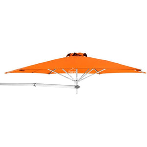 Paraflex Wall Mount Umbrella - Premium Orange Acrylic - Wall Mounted Umbrella - Instant Shade