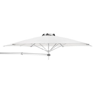 Paraflex Wall Mount Umbrella - Premium White Acrylic - Wall Mounted Umbrella - Instant Shade