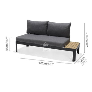 Portals Dark 2 Seater Lounge - Outdoor Lounge - DYS Outdoor