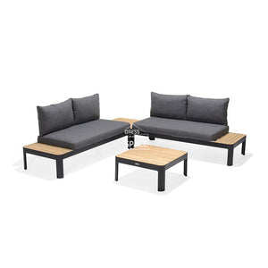 Portals Dark 3 Piece Lounge - Outdoor Lounge - DYS Outdoor