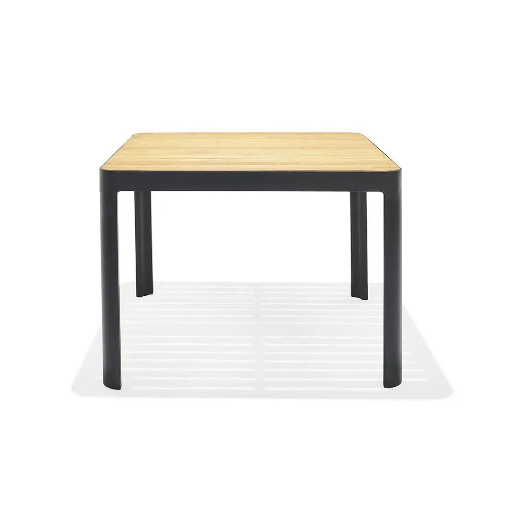 Portals Teak Table 95cm Sq - Black - Outdoor Table - Lifestyle Garden