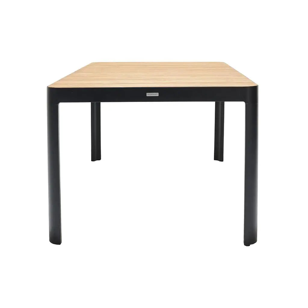 Portals Teak Table - Black - Outdoor Table - Lifestyle Garden
