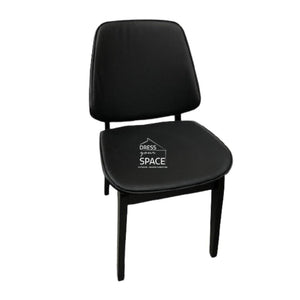 Portia Chair - Black/Black PU - Indoor Dining Chair - DYS Indoor