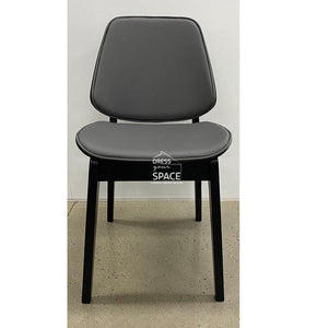 Portia Chair - Black/Grey PU - Indoor Dining Chair - DYS Indoor