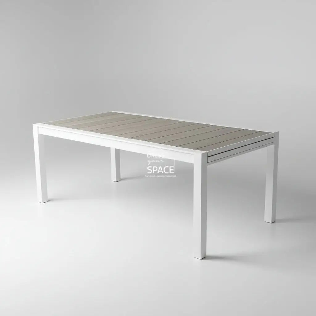 Puerto Rico Extension Table - White - Outdoor Table - DYS Outdoor