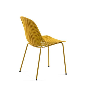 Quinby Chair - Yellow - Indoor Dining Chair - La Forma
