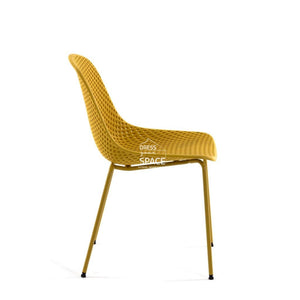 Quinby Chair - Yellow - Indoor Dining Chair - La Forma