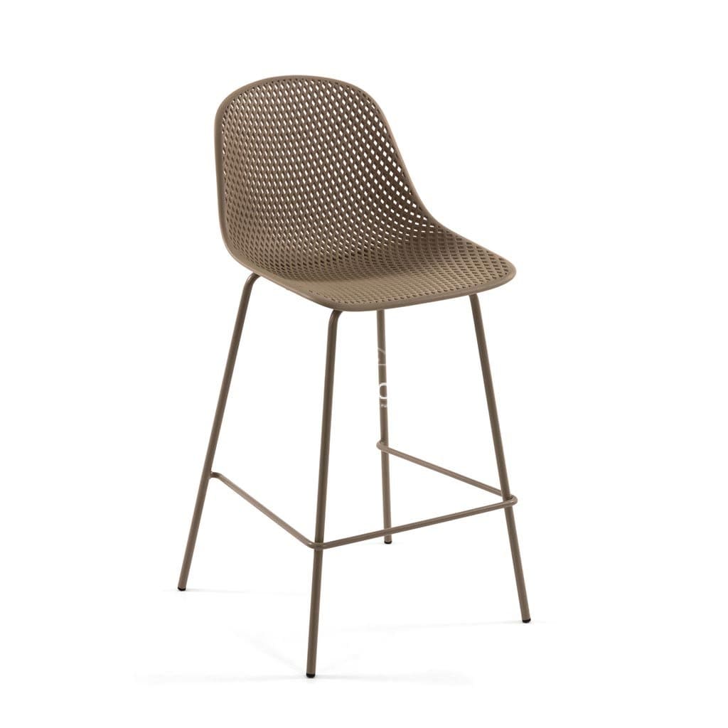 Quinby Stool - Beige - Indoor Counter Stool - La Forma