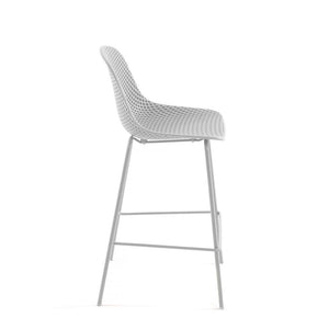 Quinby Stool - White - Indoor Counter Stool - La Forma