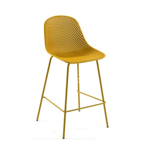 Quinby Stool - Yellow - Indoor Counter Stool - La Forma