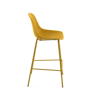 Quinby Stool - Yellow - Indoor Counter Stool - La Forma