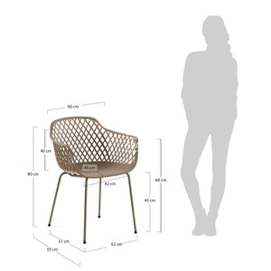Quinn Chair - Beige - Indoor Dining Chair - La Forma