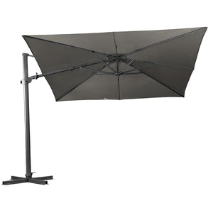 Regis Side Tilt Cantilever Umbrella | Square - Boulder - Outdoor Umbrella - Shelta