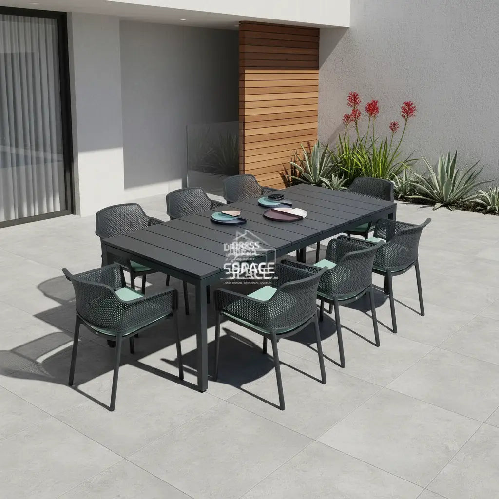 Rio Alu Top - Net Set (Anthracite) - Outdoor Dining Set - Nardi