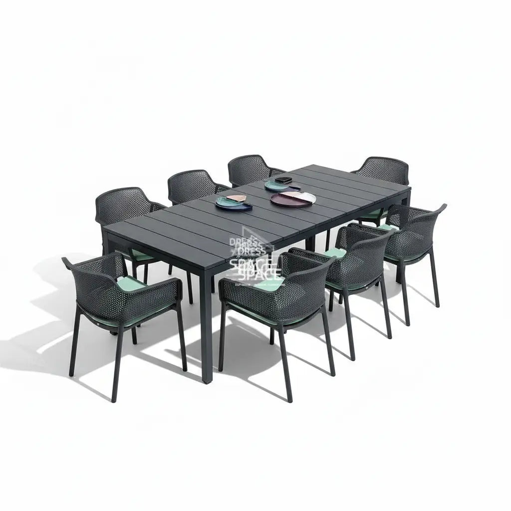 Rio Alu Top - Net Set (Anthracite) - Outdoor Dining Set - Nardi