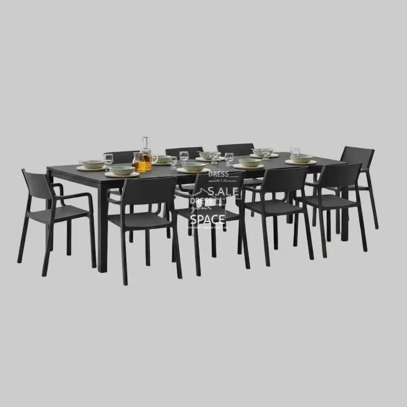 Rio Alu Top - Trill Dining Set (Anthracite) - Outdoor Dining Set - Nardi