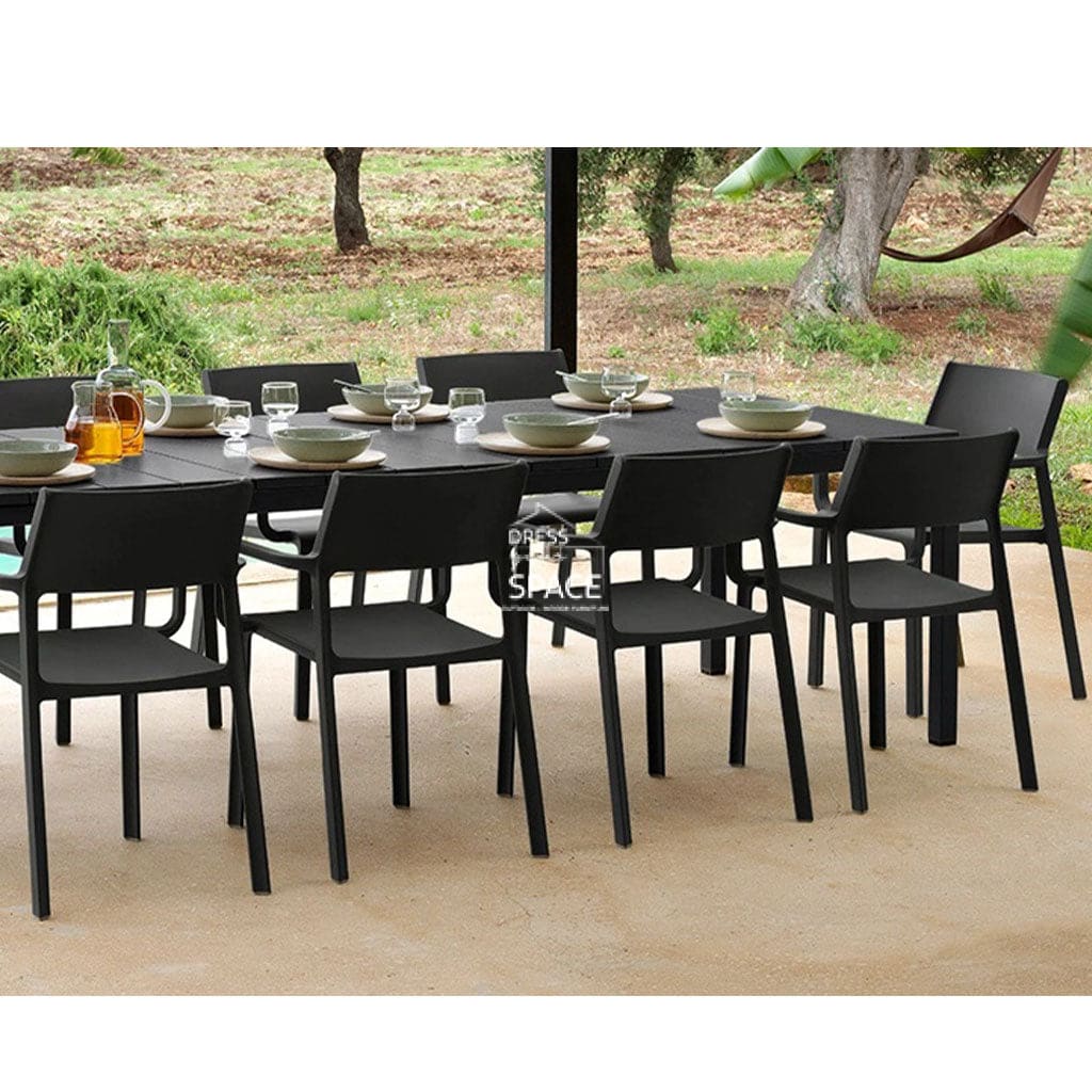 Rio Resin Top - Trill Set (Anthracite) - Outdoor Dining Set - Nardi