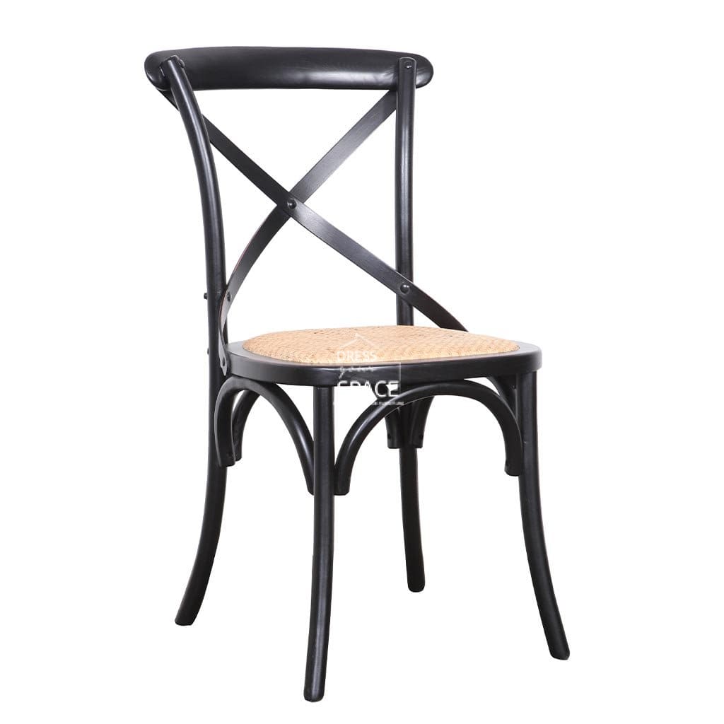 Rosa Chair - Shabby Chic Black - Indoor Dining Chair - DYS Indoor