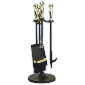 Rube Burrow 3P + Stand Fireplace Tool Set - Fireplace Tool Set - DYS Fireplace Accessories