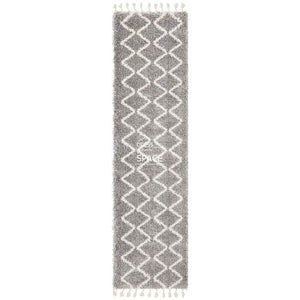 Saffron 22 Silver Runner Rug - Indoor Hallway Runner - Rug Culture